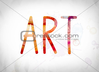 Art Concept Watercolor Word Art