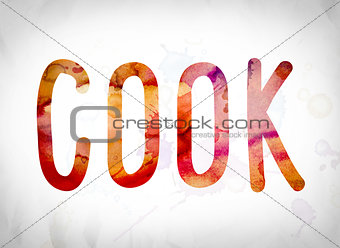 Cook Concept Watercolor Word Art