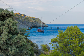 Bay in Faliraki Rhodes