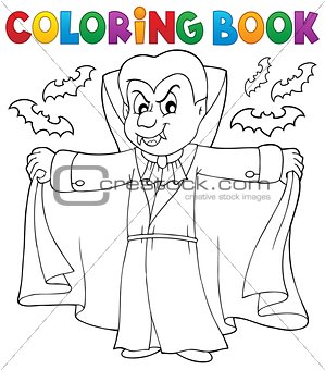 Coloring book vampire theme 2