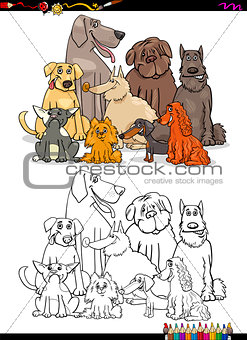 cartoon dogs coloring book