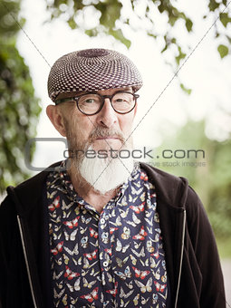 old man outdoor