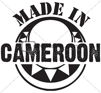 Decorative stamp Made in Cameroon