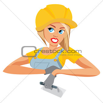Woman construction worker