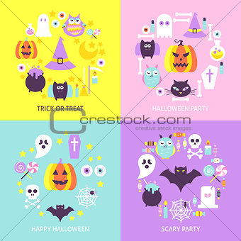 Halloween Trendy Concepts Set