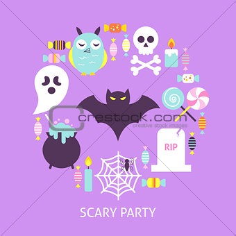 Scary Party Trendy Poster