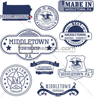 generic stamps and signs of Middletown, PA