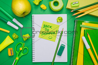 Back to school with stick note