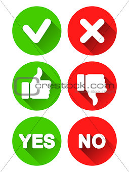 Yes and No Icons