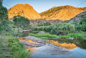 Eagle Nest Rock and Poudre RIver