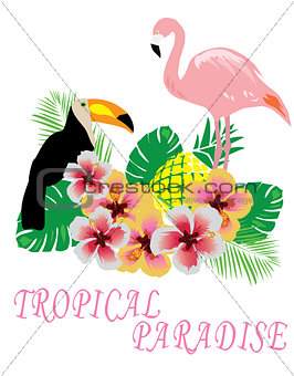 Vector Tropical Background