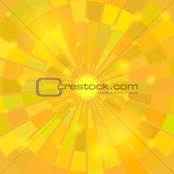 Abstract Elegant Yellow Sun Background.