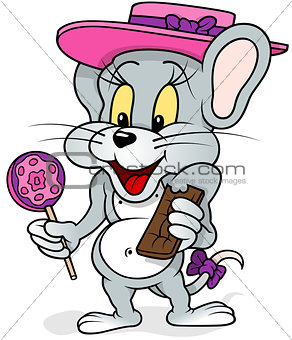 Mouse With Lollipop
