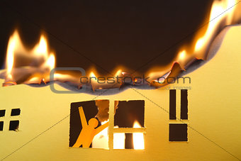 Man In Burning House
