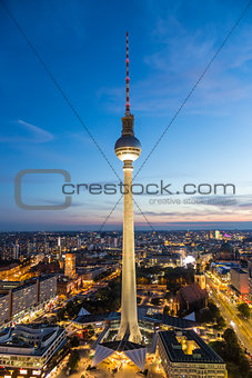 Panoramic view of Berlin, Germany.