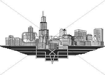 Cityscape and skyline of Chicago, Illinois
