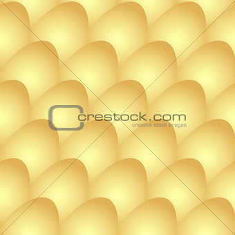 Seamless pattern with golden Easter eggs
