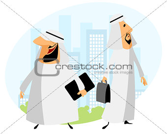 Two arabic businessmen