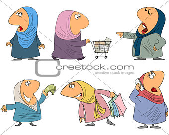 Six muslim woman