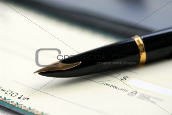 Checkbook pen