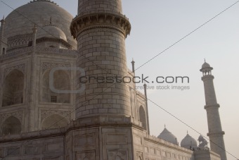 Tower of the Taj Mahal, Agra, India.
