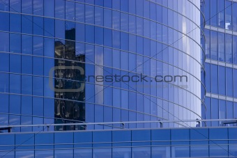 Blue Corporate office building 