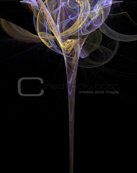abstract cosmic flower background