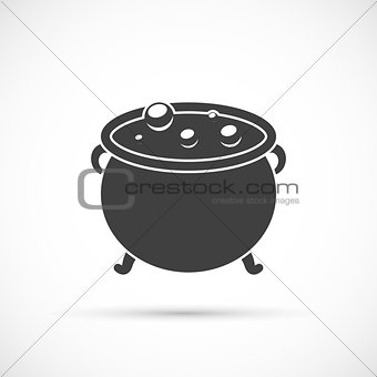 Witch cauldron icon