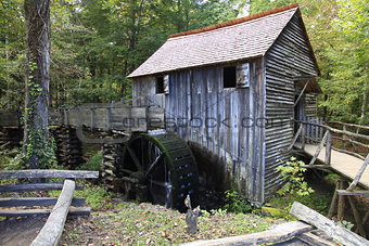 Old saw mill in Smoky Mountains