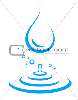 water droplet and splash