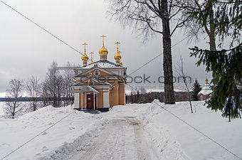 All Saints church in Orthodox monastery. 