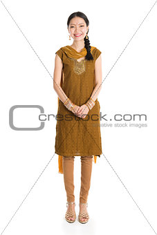 Woman in Punjabi dress.