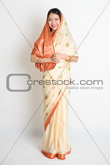 Female in Indian sari