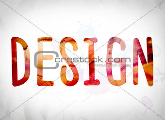 Design Concept Watercolor Word Art