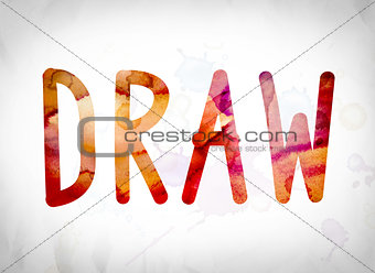 Draw Concept Watercolor Word Art