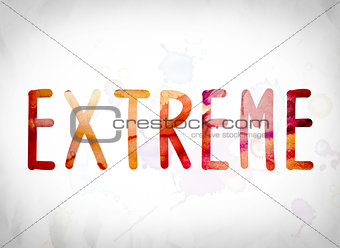Extreme Concept Watercolor Word Art