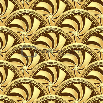 Vintage seamless pattern with circles