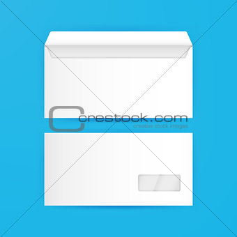 White Envelope Blank Mockup Template