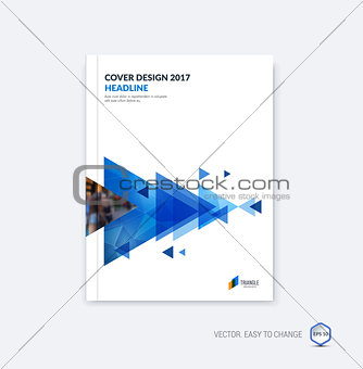 Abstract cover design, business brochure template layout, report