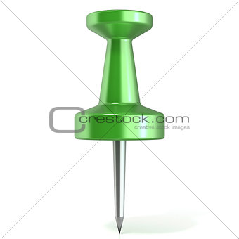 Green thumbtack.3D