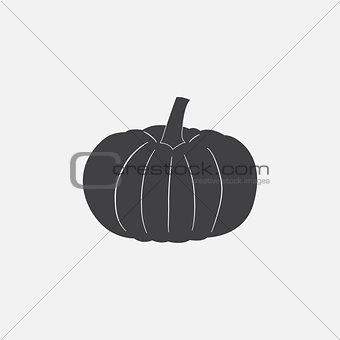 Pumpkin icon. Halloween symbol