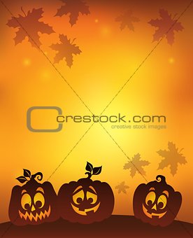 Pumpkin silhouettes theme image 7