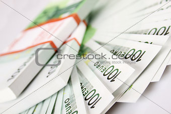 Stack of 100euro bills