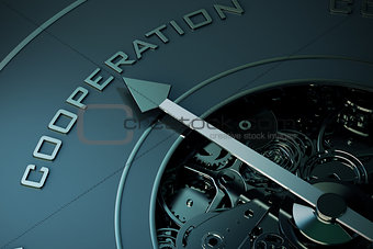 3D Rendering of cooperation compass