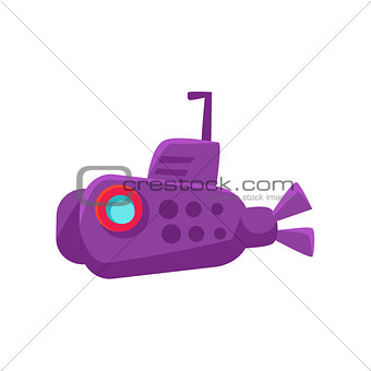 Purple Submarine Toy Boat