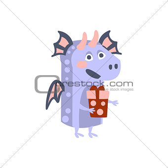 Dragon With Party Attributes Girly Stylized Funky Sticker