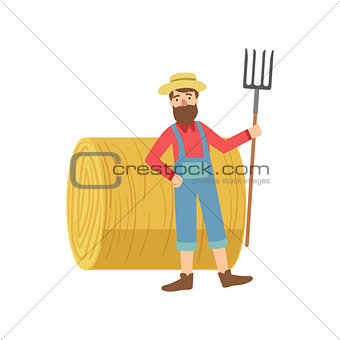 Farmer With The Beard  Hay Stack Roll
