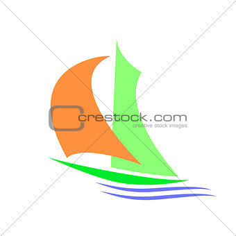 Symbolic image of a sailboa