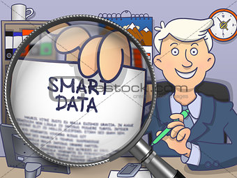 Smart Data through Magnifier. Doodle Style.