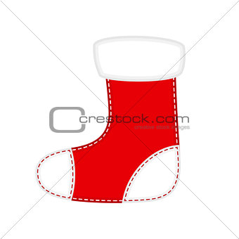 Christmas Red and White Socks